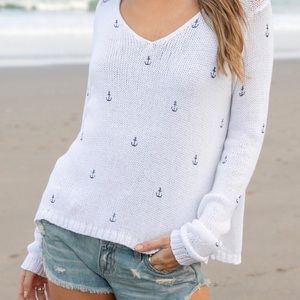 Wooden Ships Anchor Sweater - small/medium